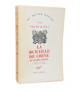 KAFKA (Franz). La Muraille de Chine et autres récits. Traduit de l'allemand par A. Vialatte et J. Carrive.